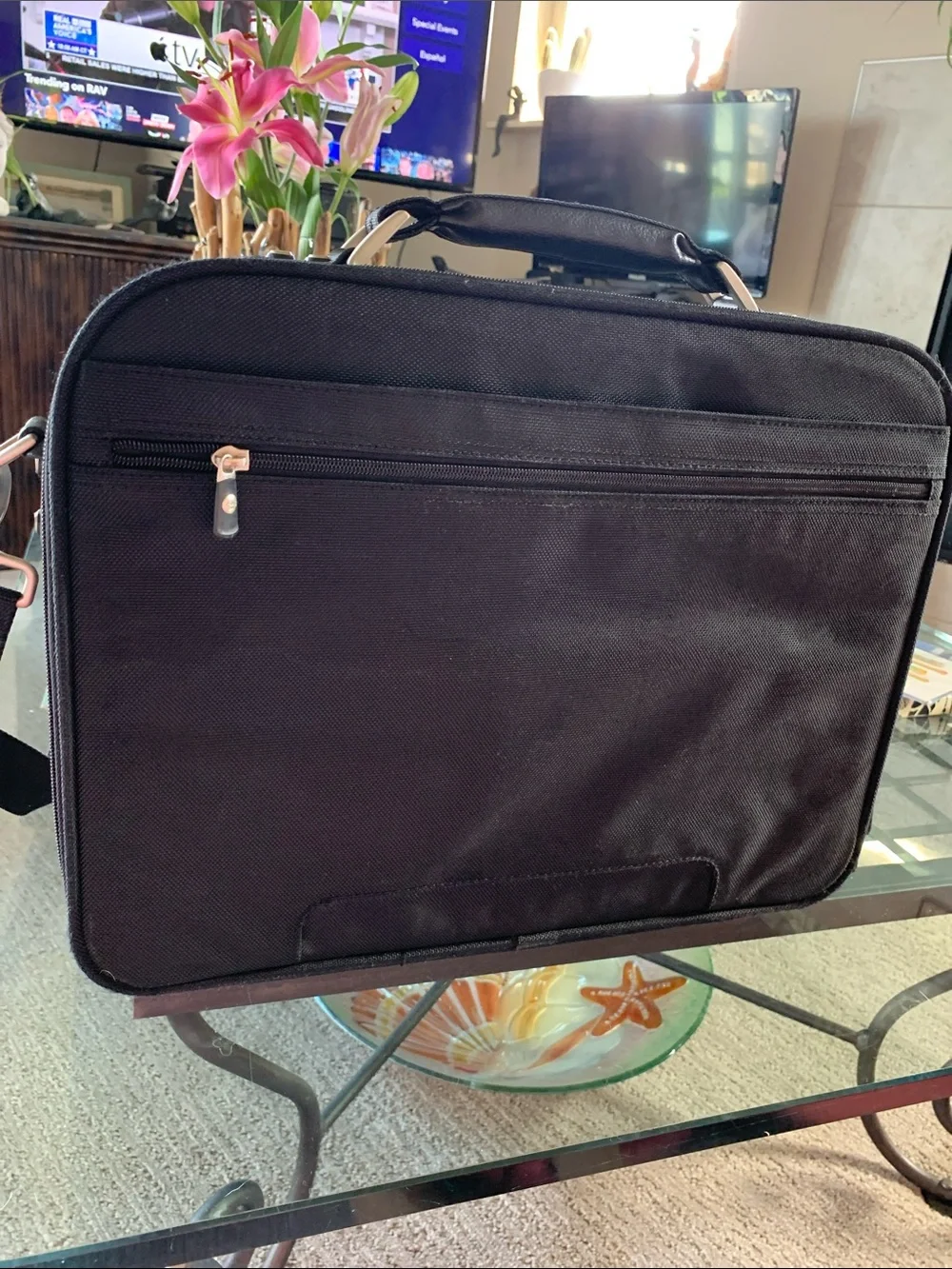 Dell Black Nylon Laptop Briefcase with Shoulder Strap 15.5